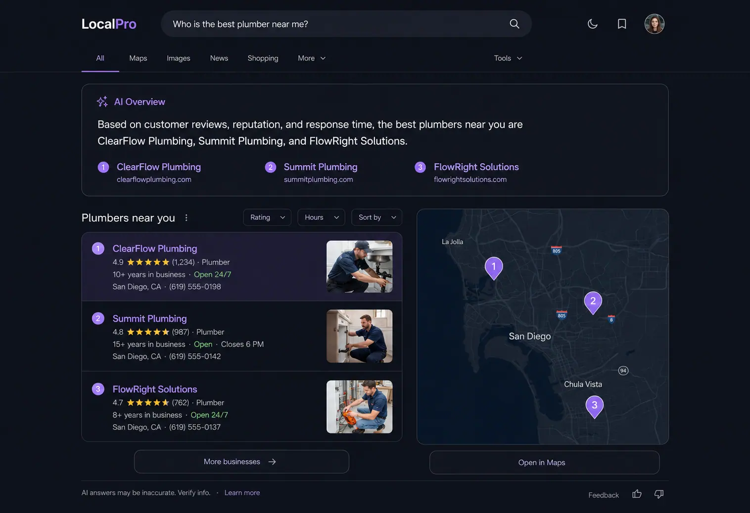 A search result page where an AI overview answers the question directly